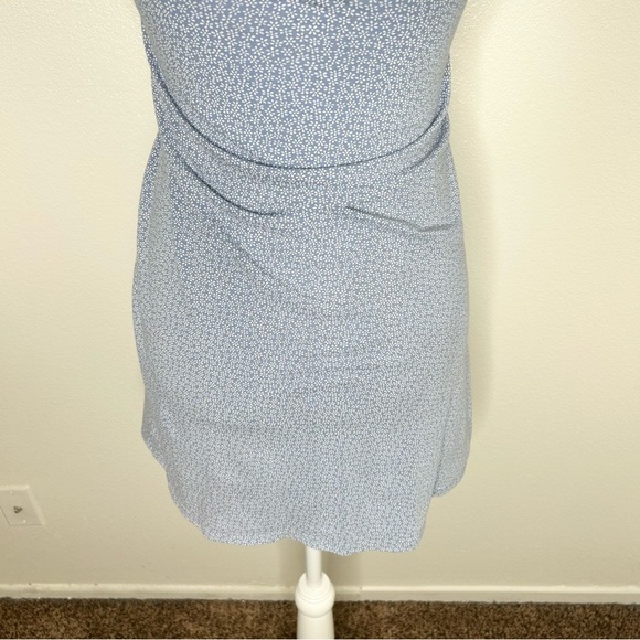 Brandy Melville Amara Light Blue Floral V-Neck Mini Sun Dress - One Size XS/S - Picture 8 of 10